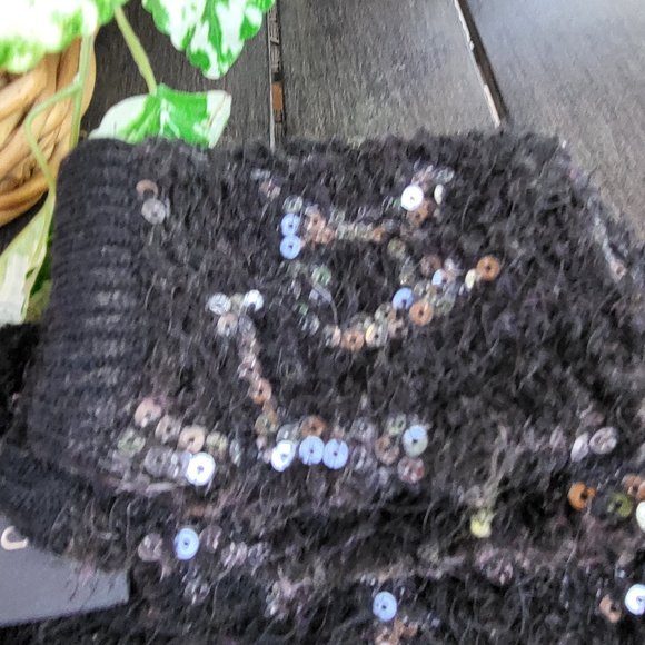Rachel Zoe Stretch Sequin Arm Warmers - Picture 2 of 4